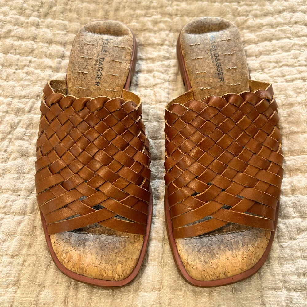 Kelsi Dagger Brooklyn Woven Leather Sandals